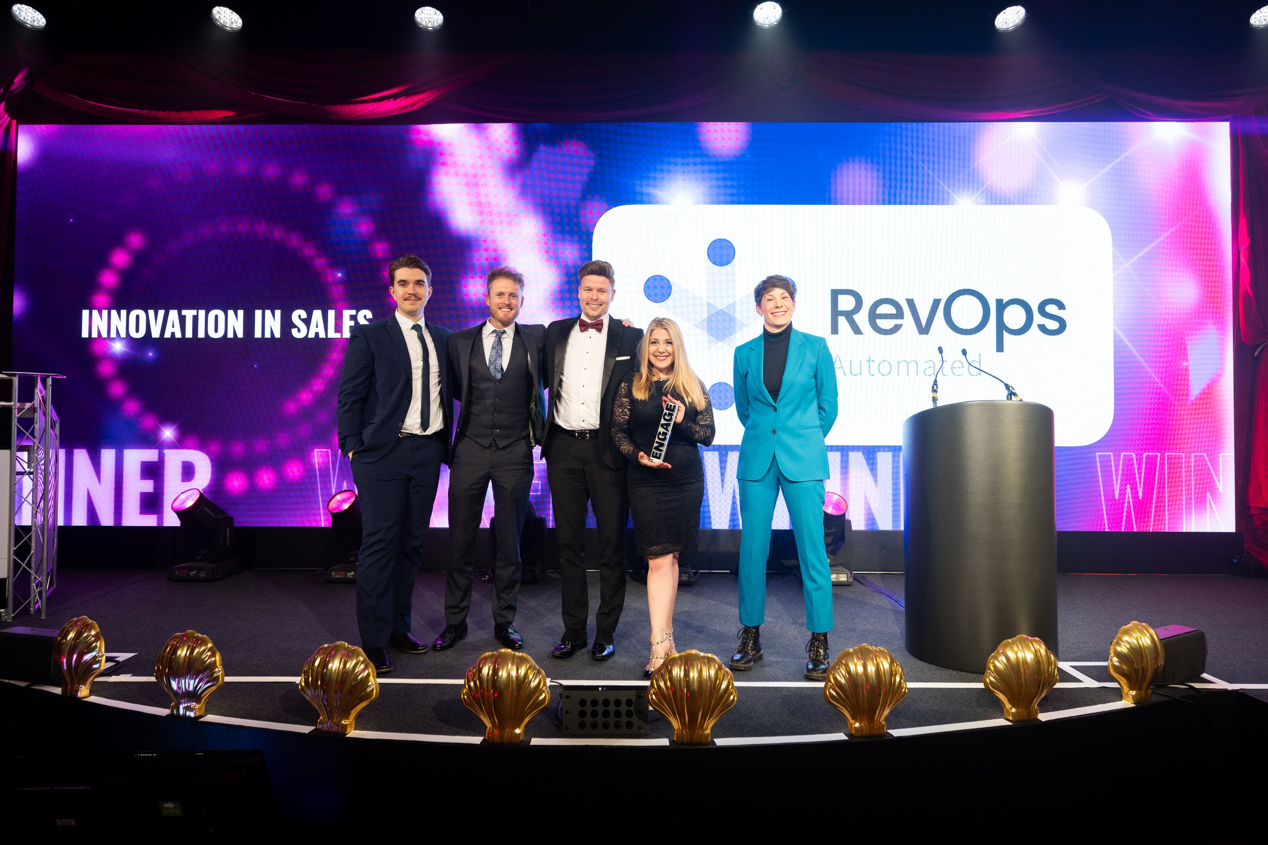 RevOps Automated winning the innovation in sales award